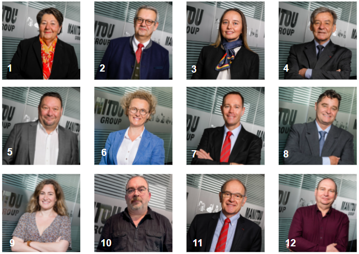 Photo mosaïque du conseil d'administration Manitou BF